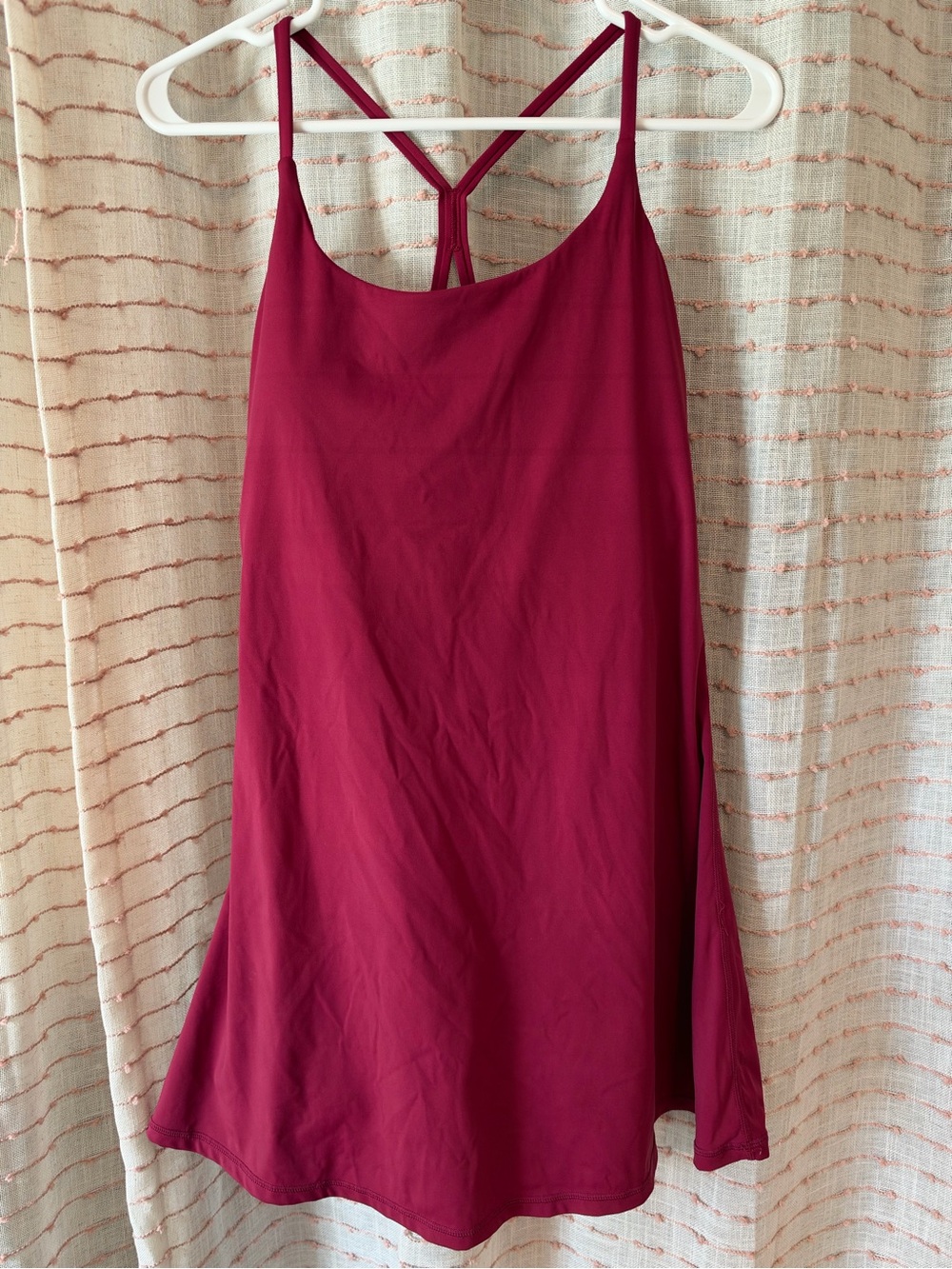 Pink Athletic Dress with Built in Shorts